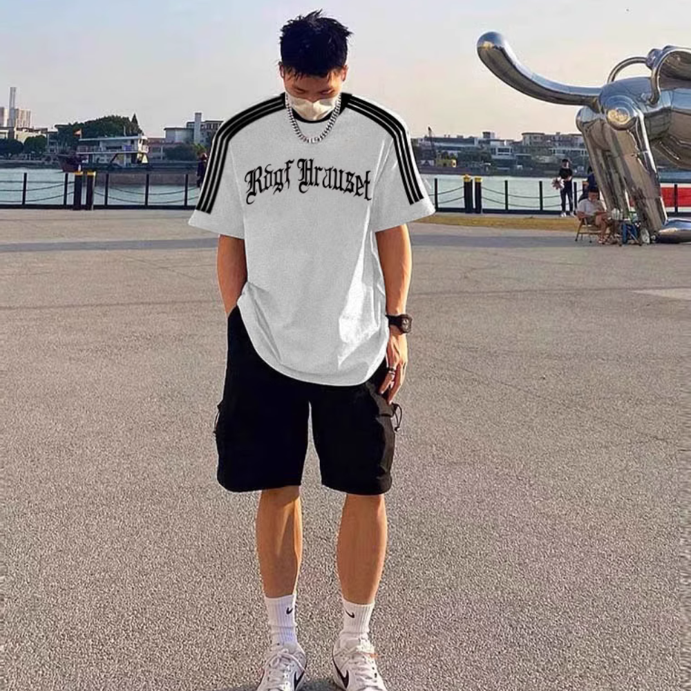 High Street Patchwork Contrasting T-shirt