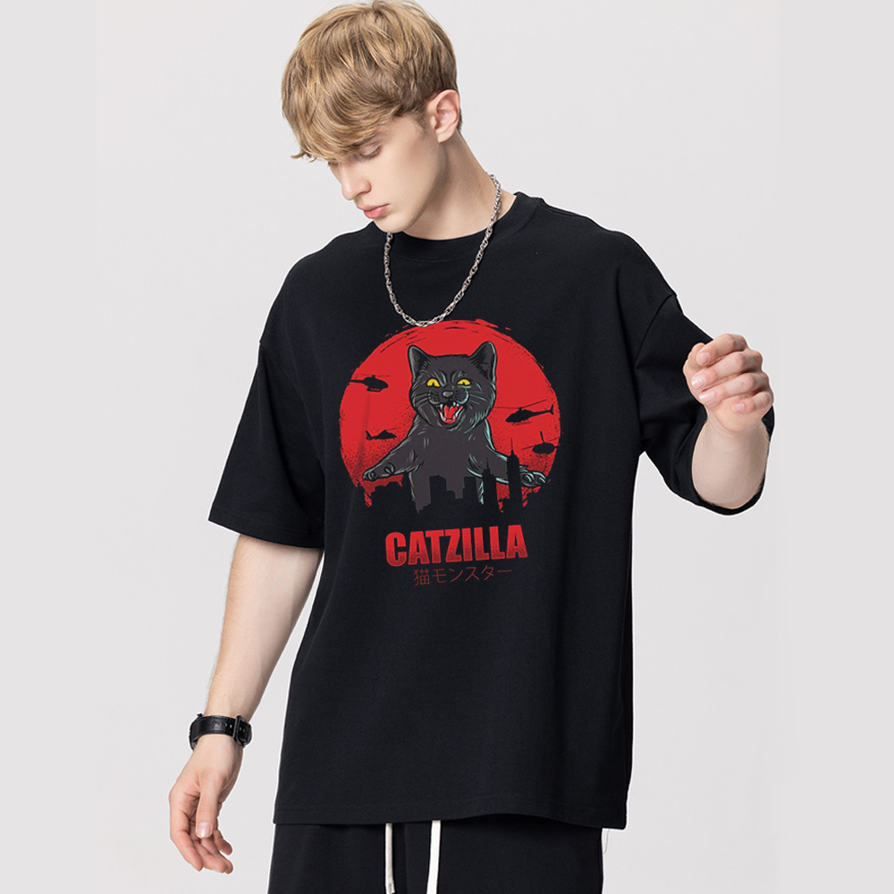 Fierce Oversized Cat T-Shirt