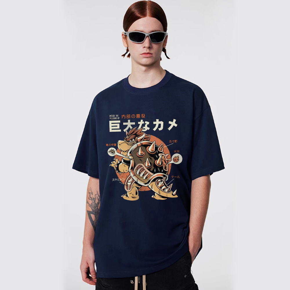 巨大な力クッパズとPrint T-shirt