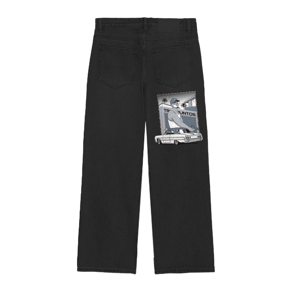 GEG | Gentle Gangster Letter Print Jeans