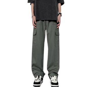 Casual Literary Straight Cargo Pants