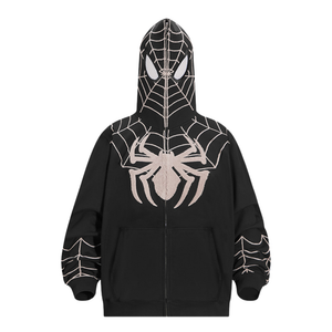 Dark Spider-Man Embroidered Hoodie