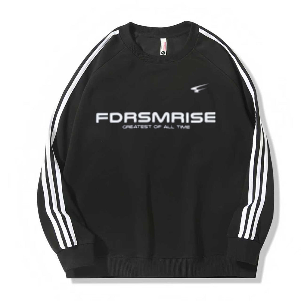 Simple Striped Couple Sweatshirt