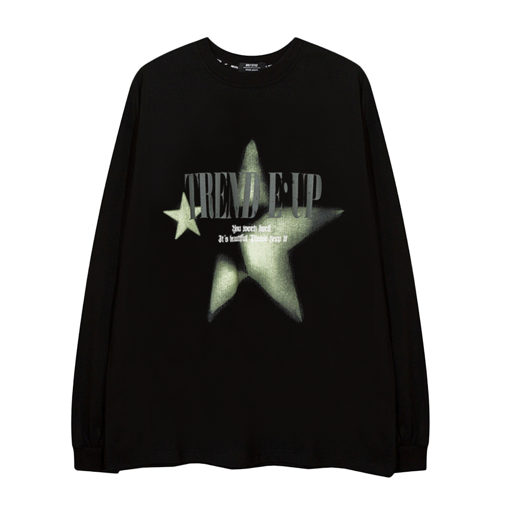 Star Letters Shadow Long-Sleeve Shirt