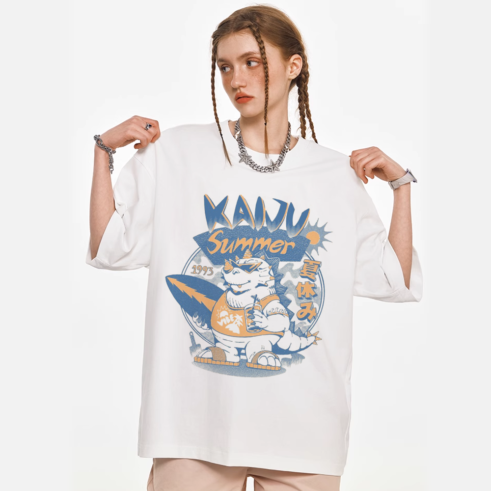 Japanese Summer Surf Monster T-Shirt