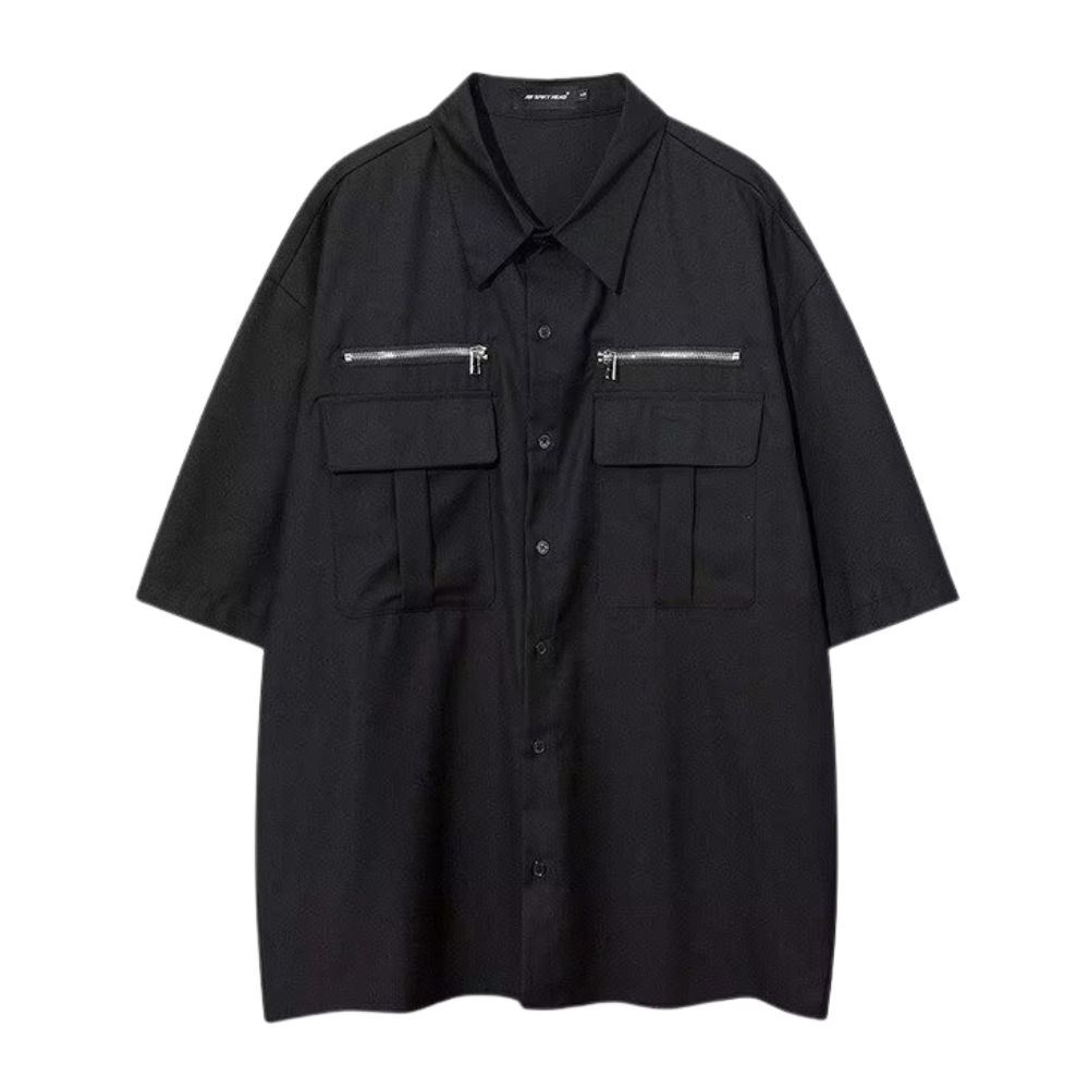 High Street Multi-Pocket Trendy Shirt