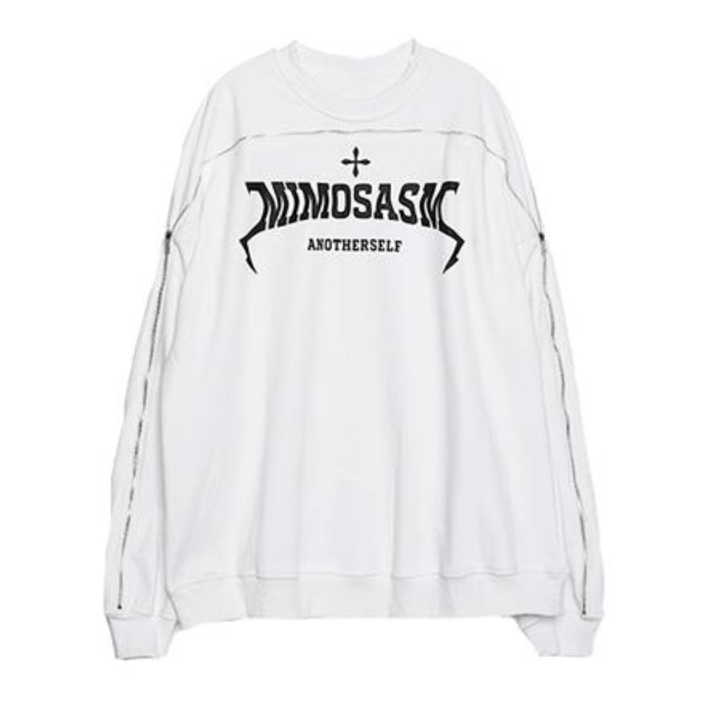 High Street Design Zipper Printed Sweatshirt