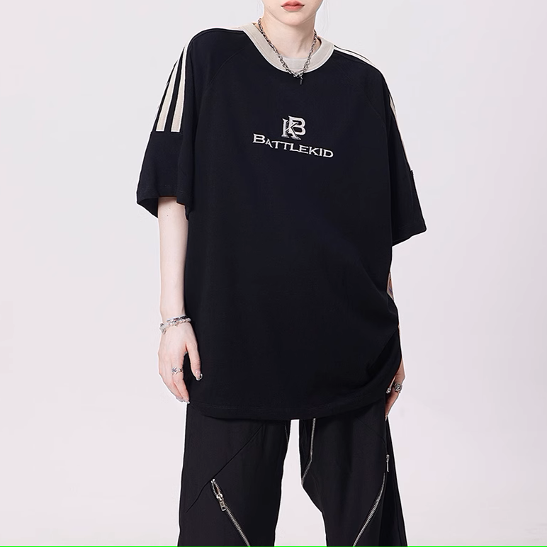 High Street Heavy Letter Embroidered T-shirt
