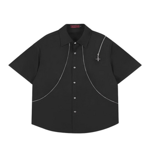 High Street Metal Zip Shirt