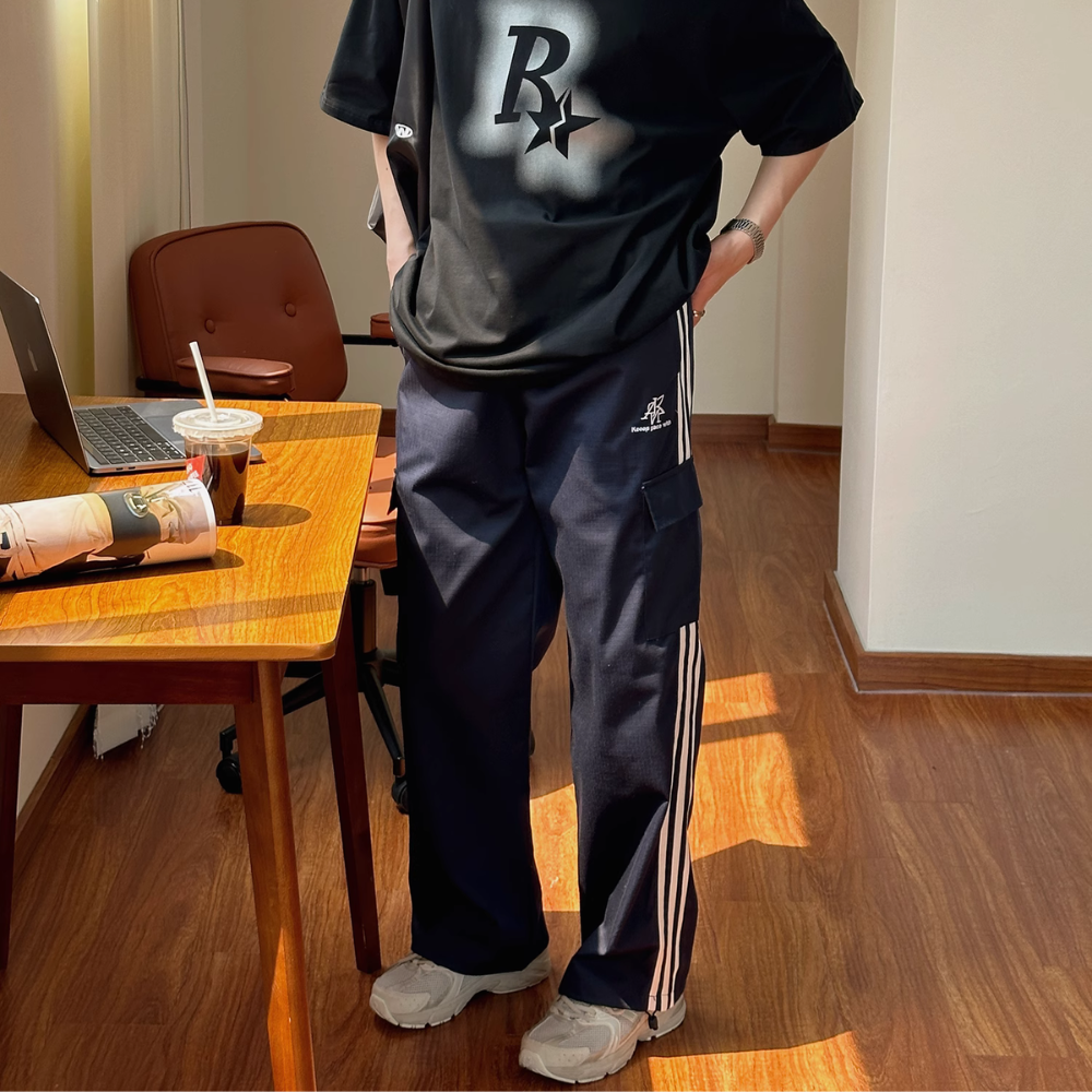 Vintage Classic Stripe Cargo Pants