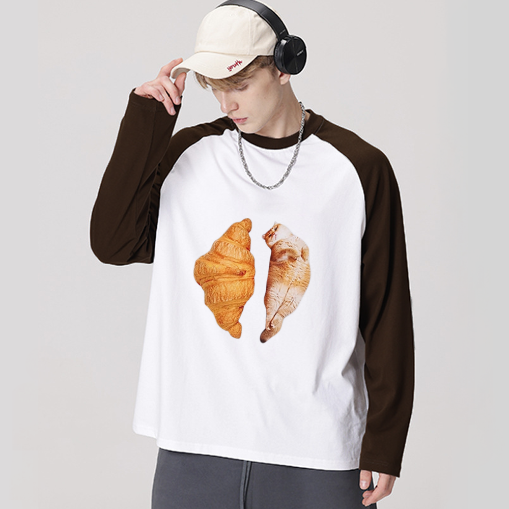 Croissant Cat Long Sleeve Shirt