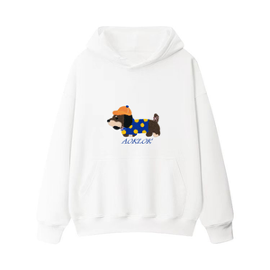 AG Embroidery Beret Dachshund Hoodie