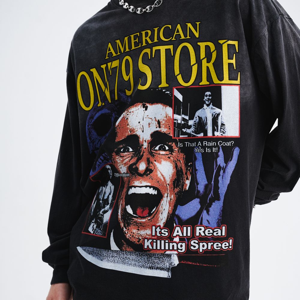 Dark Skull Sick Print Sweatshirt