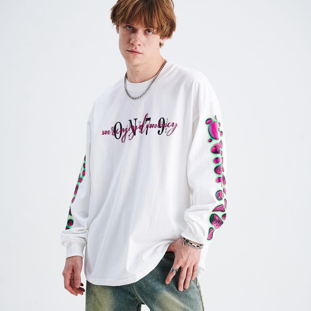 Pink Bubble Print Sweatshirt