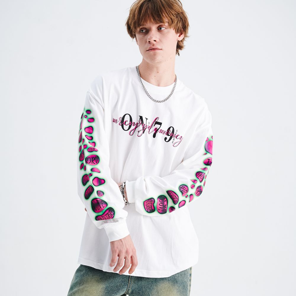 Pink Bubble Print Sweatshirt
