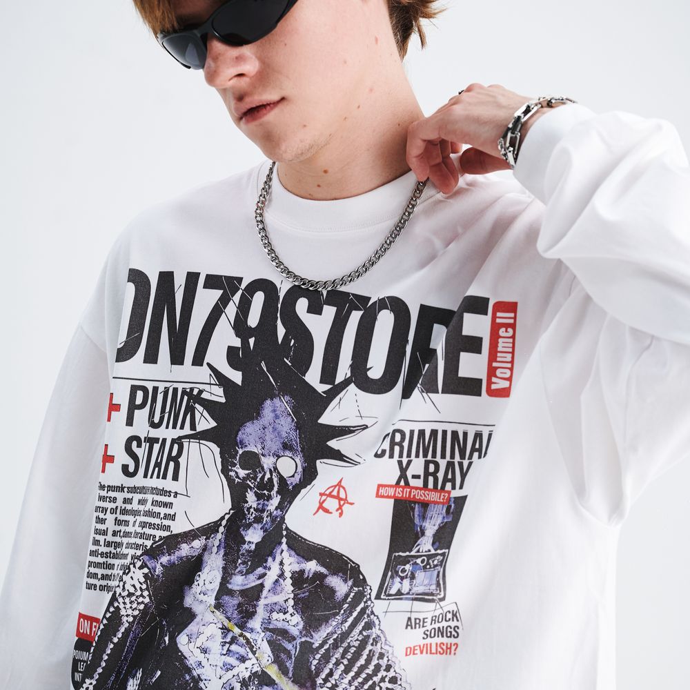 Skull Punk Star Sweatshirt