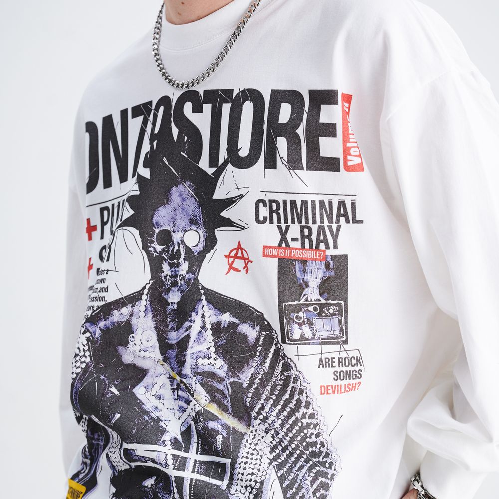 Skull Punk Star Sweatshirt