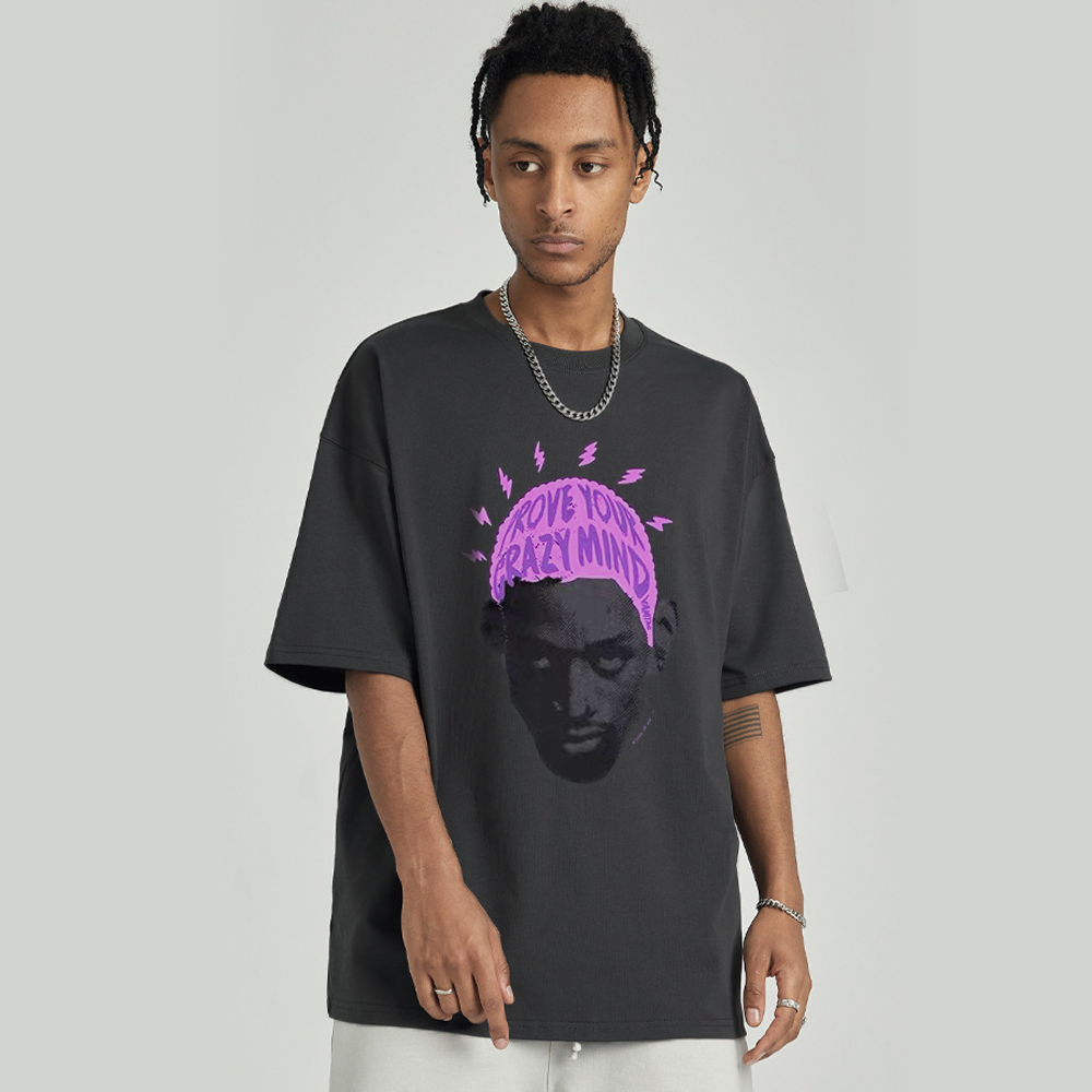 Hip Hop Portrait Print T-Shirt
