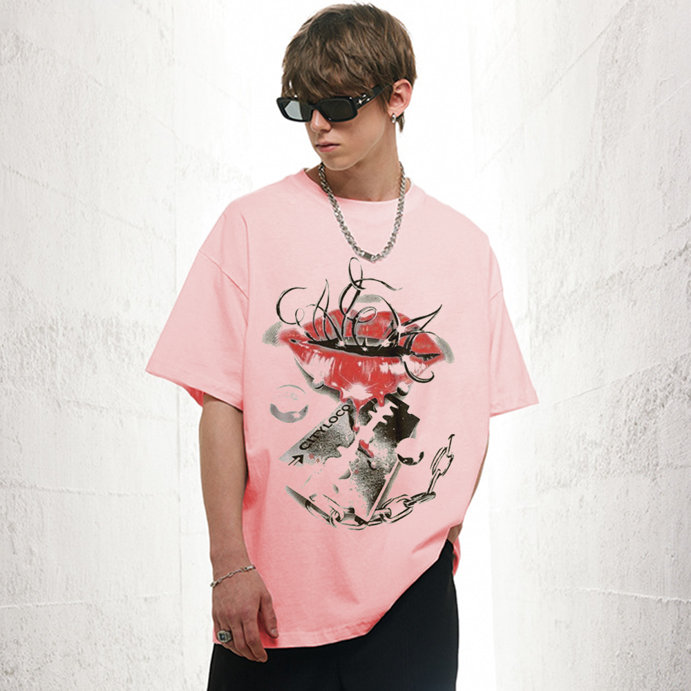 Injured Lip Print T-Shirt