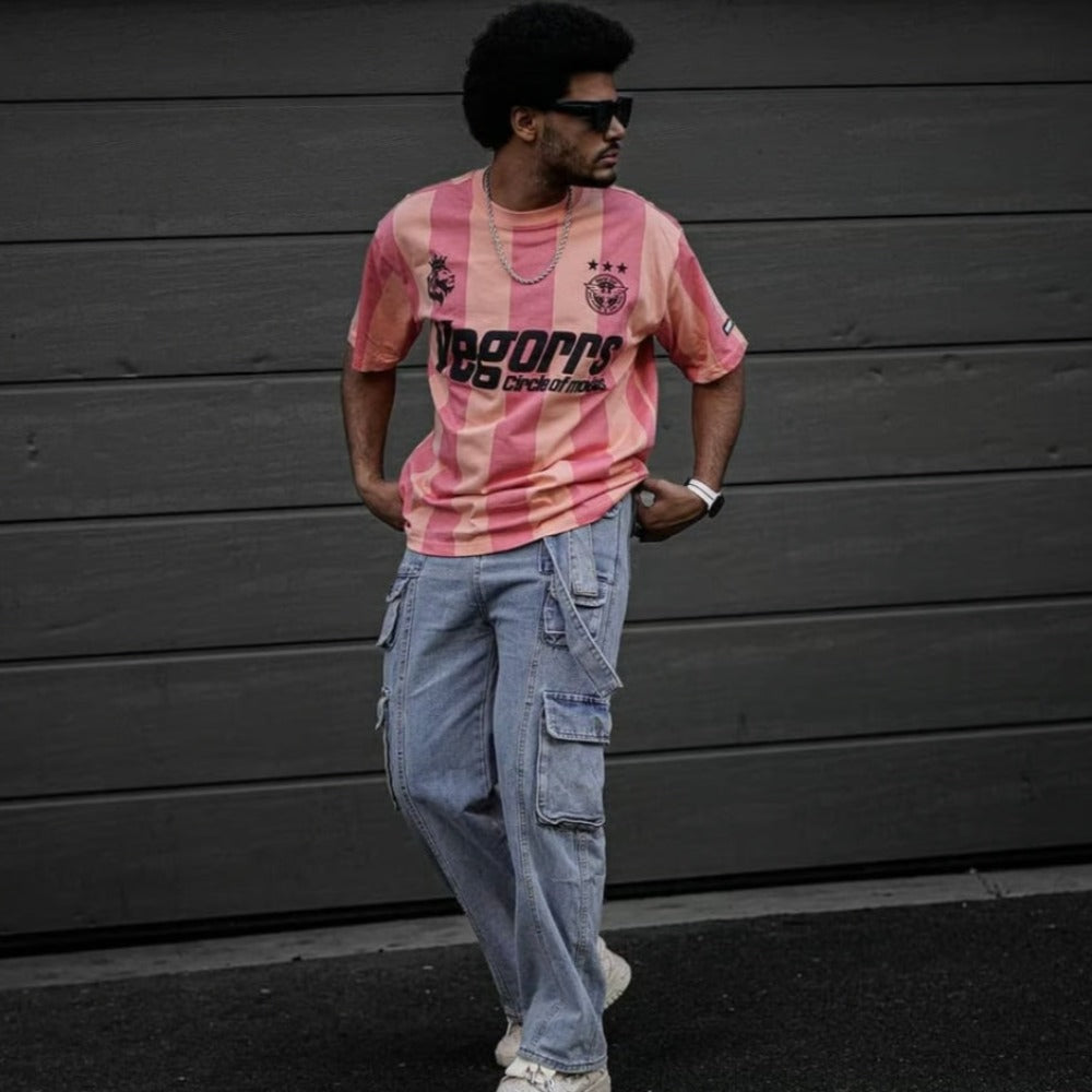 Street Multi Pocket Solid Cargo Jeans