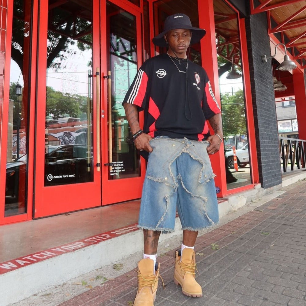 Street Color Block Cotton T-Shirt