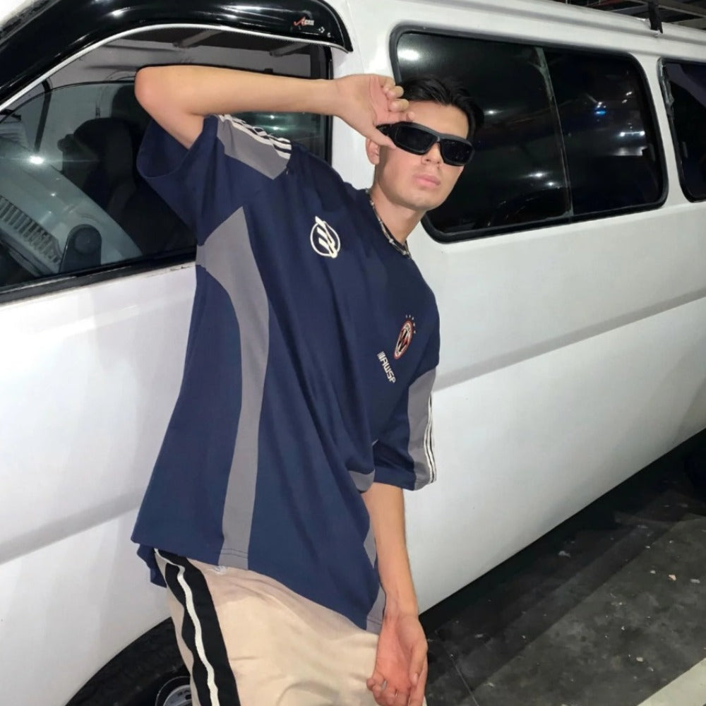 Street Color Block Cotton T-Shirt