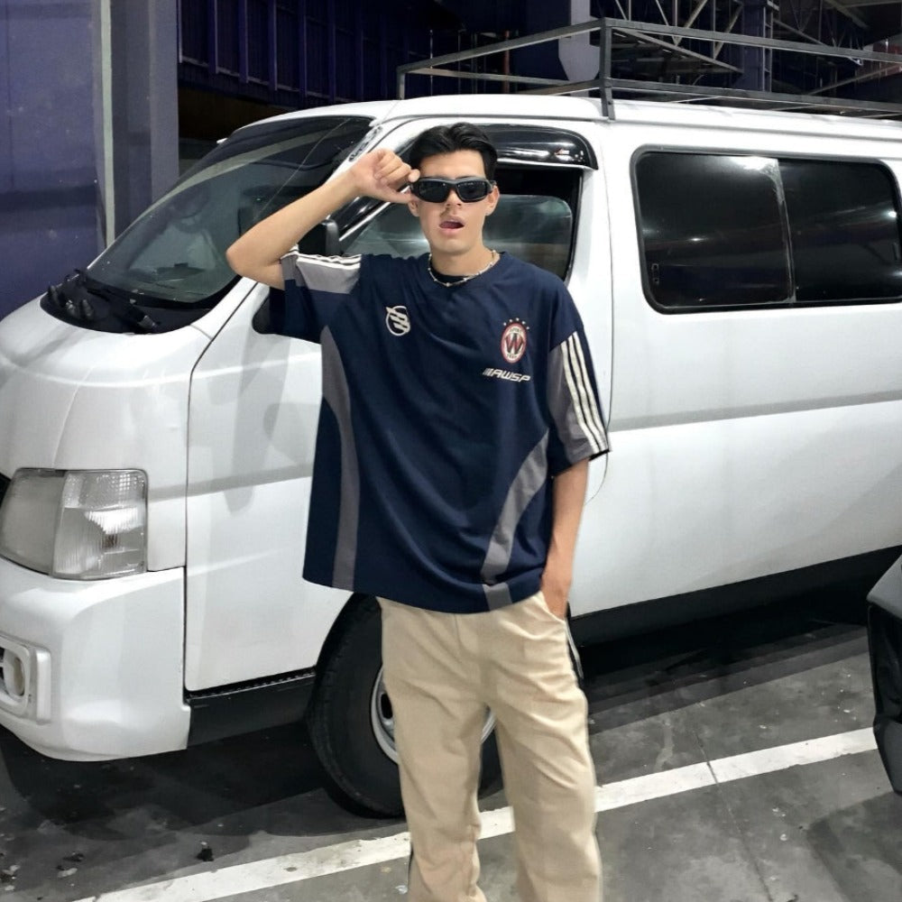 Street Color Block Cotton T-Shirt