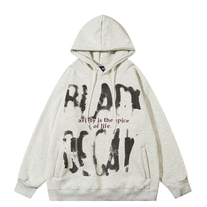 American Retro Graffiti Style Hooded Style