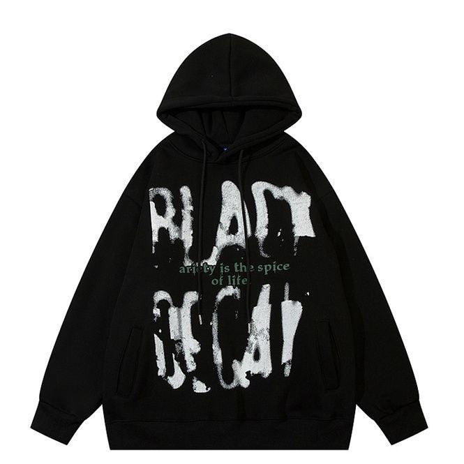 American Retro Graffiti Style Hooded Style