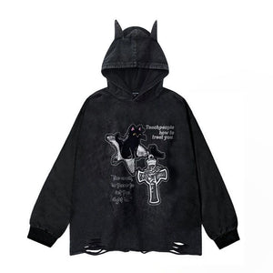 AG American Little Devil Washed Hooded Ripped Style