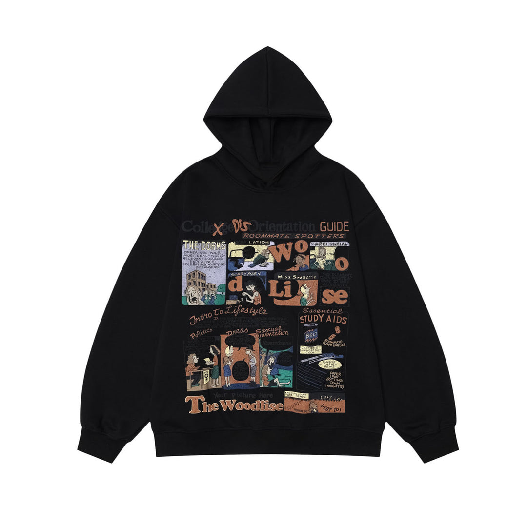 AG American Retro Cartoon Animation Hoodie