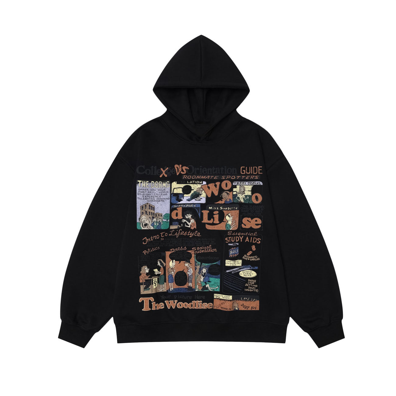 AG American Retro Cartoon Animation Hoodie