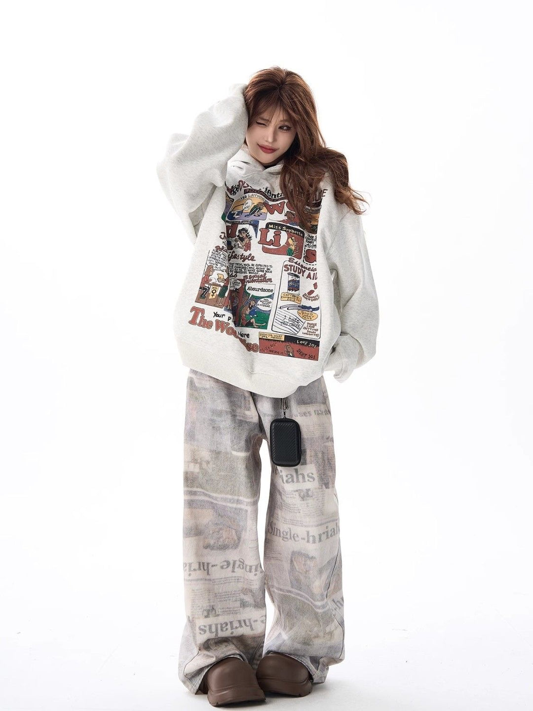 AG American Retro Cartoon Animation Hoodie