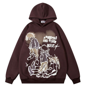 AG American Retro Graffiti Boy Style Hoodie