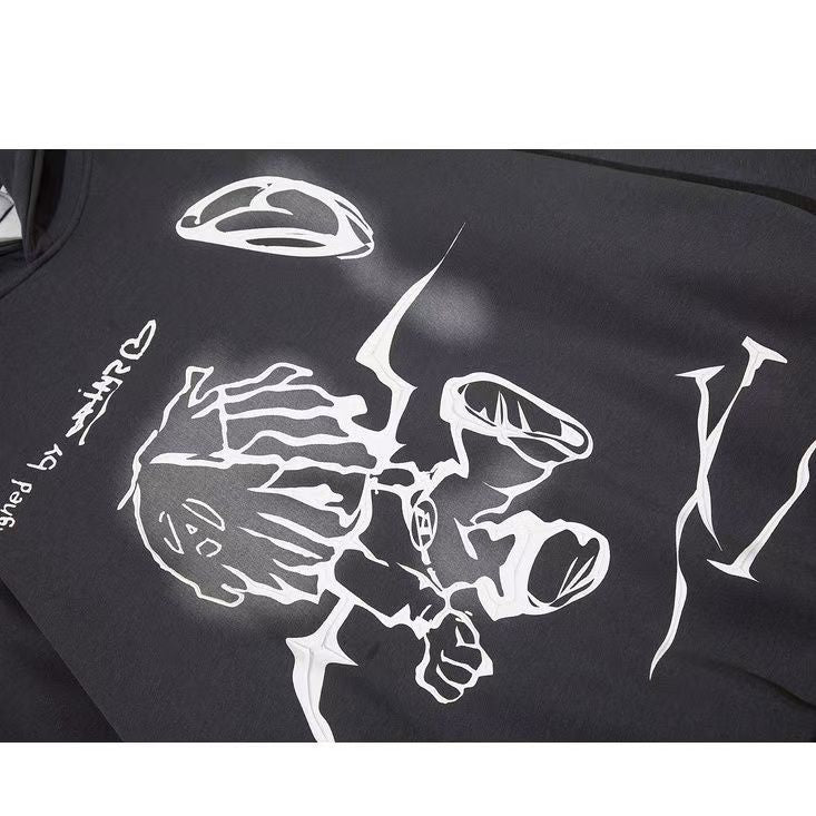 AG Cartoon Demon Boy Print Hoodie