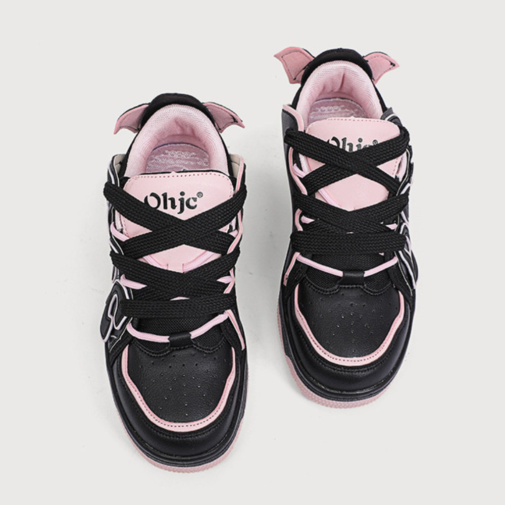 High Street Color Matching Alphabet Sneaker