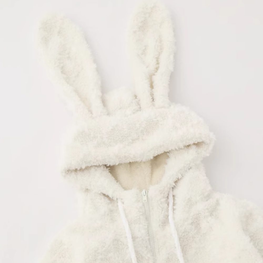 Rabbit Ears Lamb Wool Coat