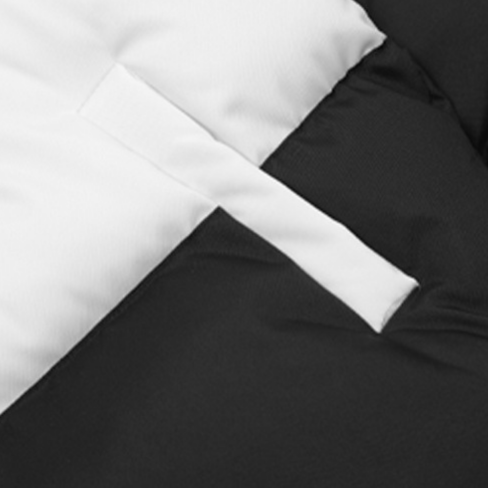 Panda-Paneled Windproof Hooded Coat