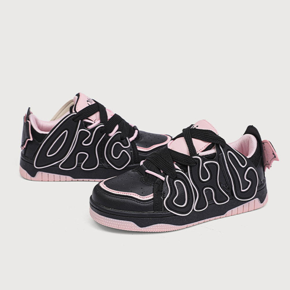 High Street Color Matching Alphabet Sneaker