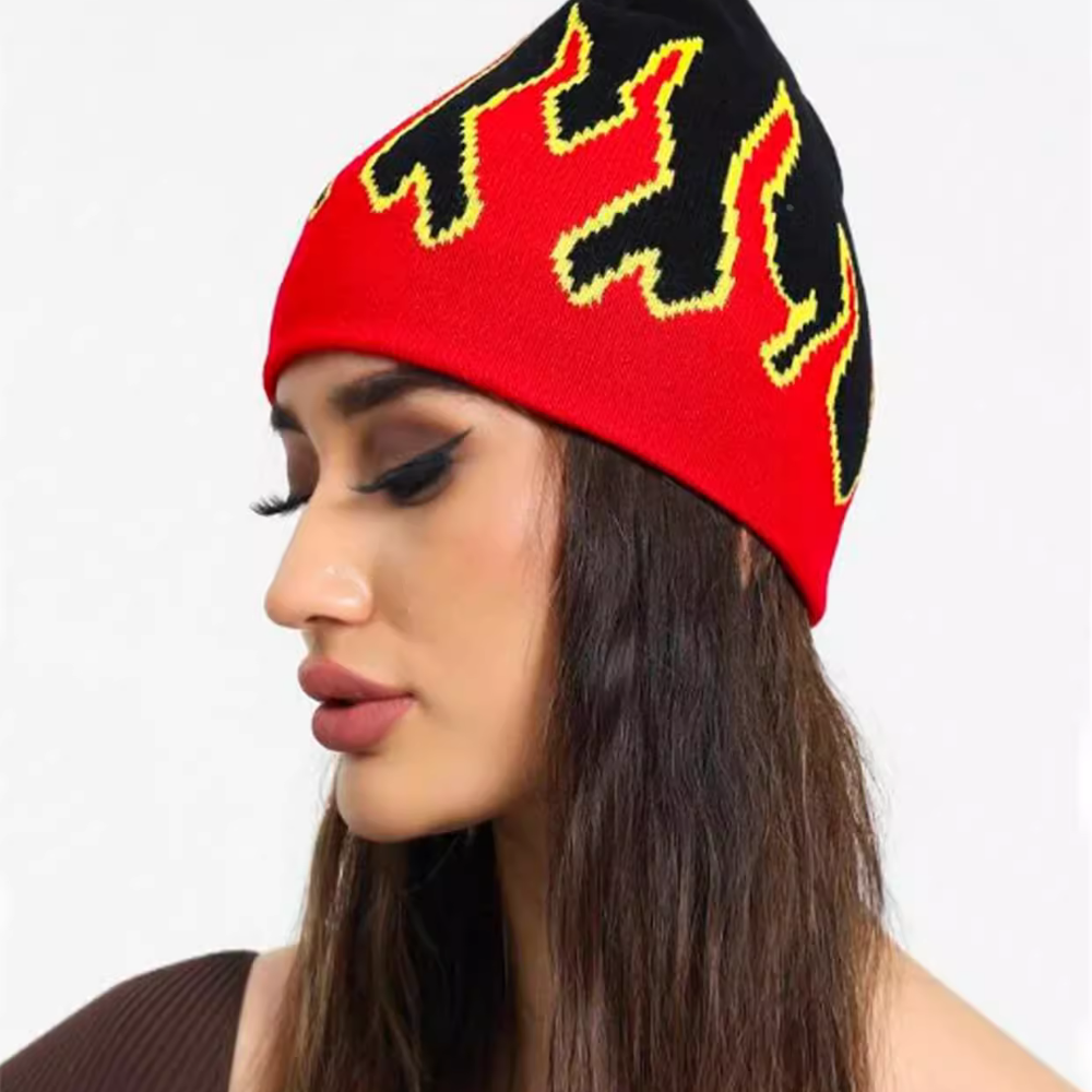 Street Flame Pullover Cycling Hat