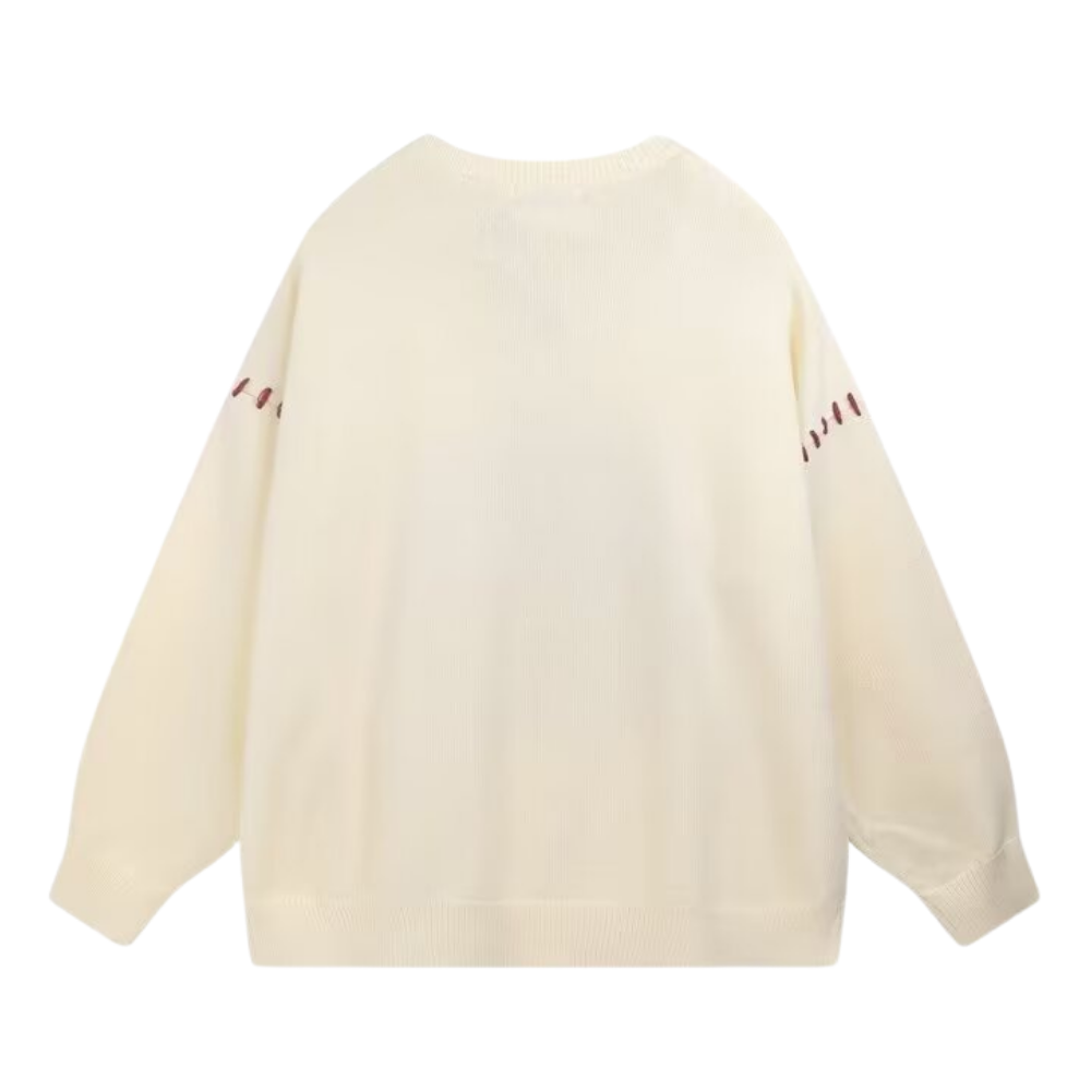 Tomato Embroidered Sweater