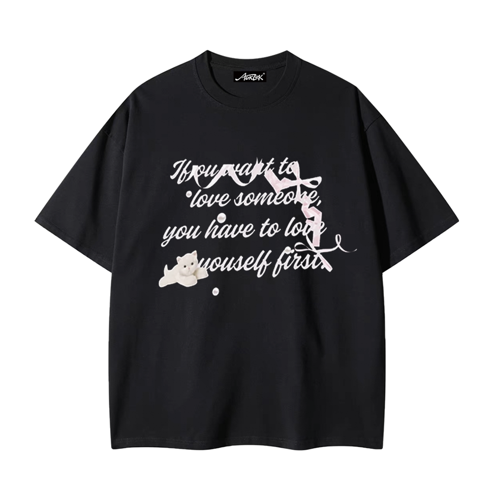 Women's Sweet Letter T-Shirt