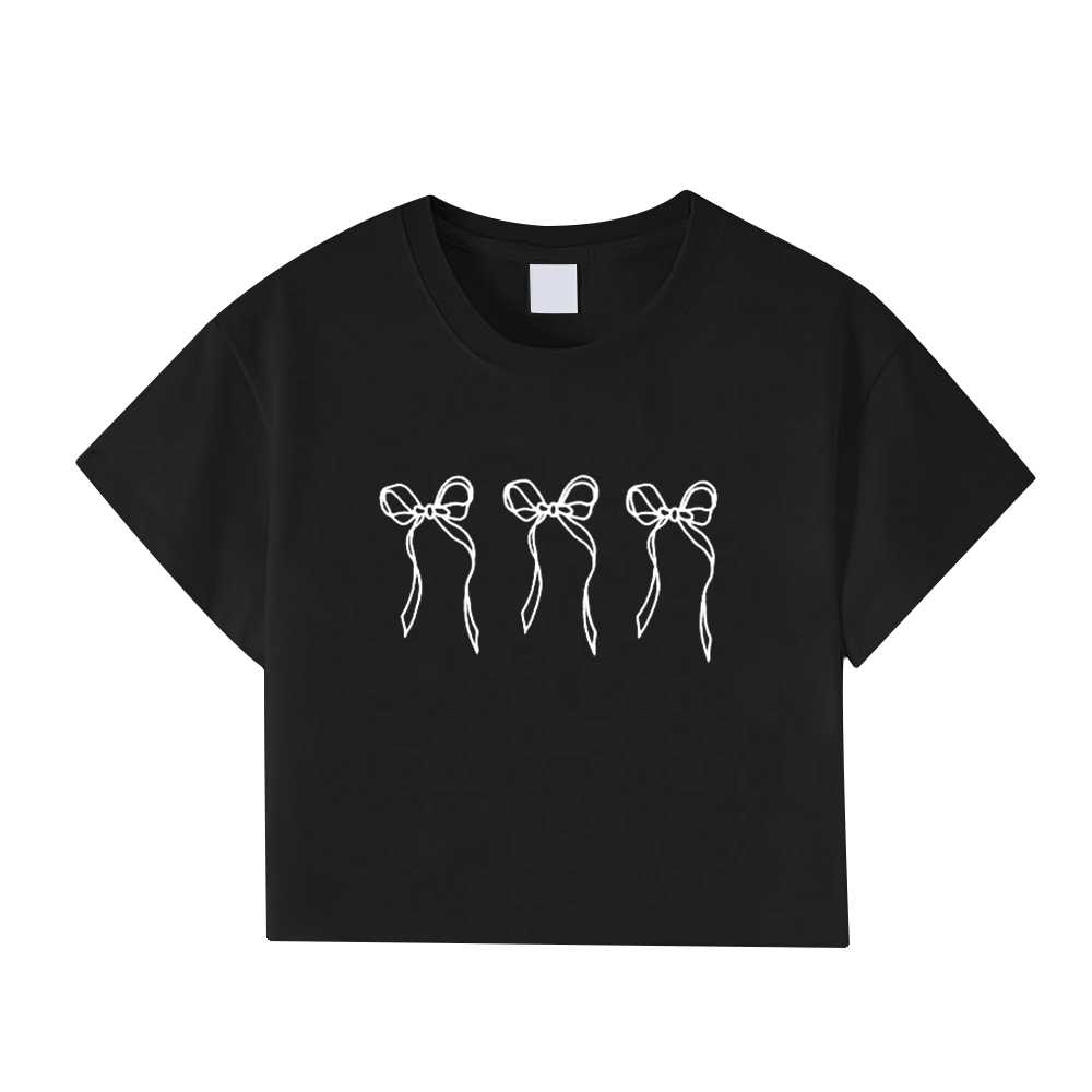 Women's Bow Cropped T-Shirt