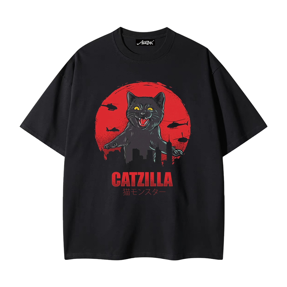 Fierce Oversized Cat T-Shirt
