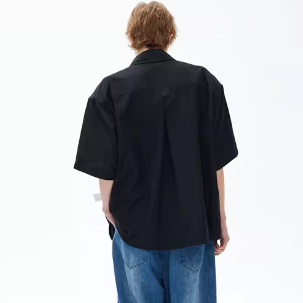 Star Zipped Shoulder Pad Shirt