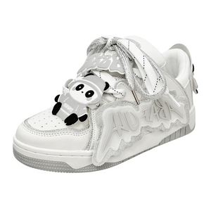 Cute Bear Patch 3D Letter Shoes