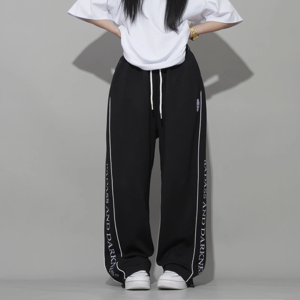 Women's Street Mask Embroidered Sweatpants