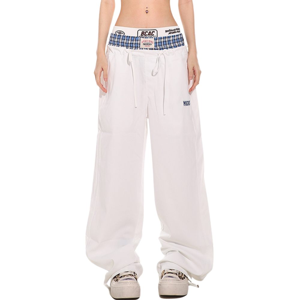 Casual Fake Two-Piece Sweatpants