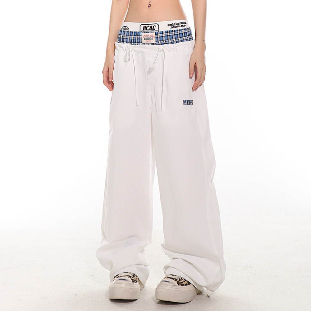 Casual Fake Two-Piece Sweatpants