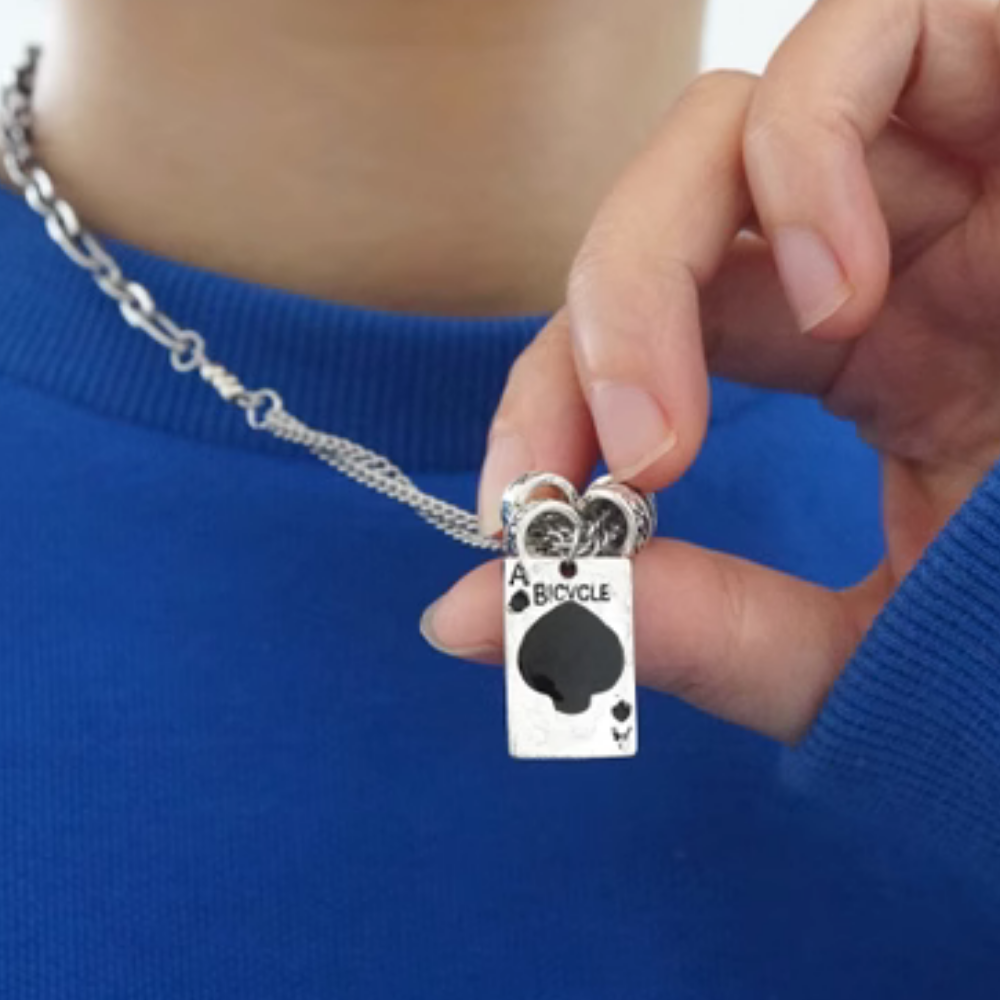 American Spades Poker Necklace